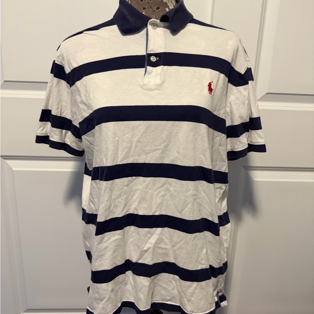 Ralph Lauren Polo with Navy and White Stripes